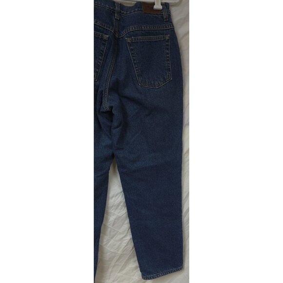 VTG L.L. Bean Womems 6 M-T Double L Red Flannel Lined Relaxed Fit Jeans 26x32 - Picture 10 of 13